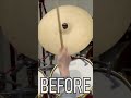 How Does Polishing a Cymbal Change the Sound? #drums #music #cymbals  #shiny  #percussion #audio