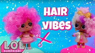 #HairVibes NEW LOL Surprise Hair Style Mix + Match Giant Surprise Blind Bag Balls cookie swirl c