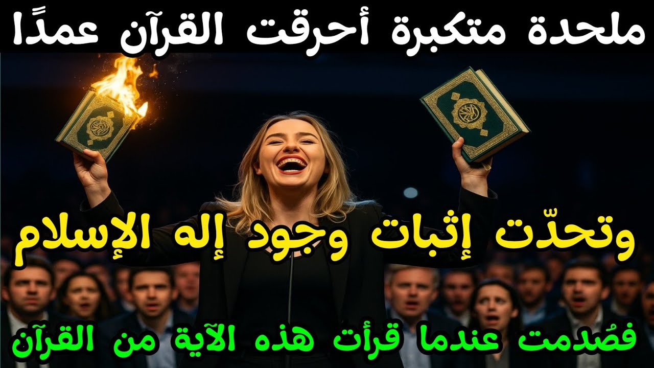 ملحدة أحرقت القرآن علنًا… لكن آية واحدة غيّرت مصيرها