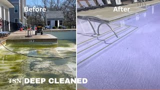 From Gross to Gorgeous: Witness the Incredible Time-Lapse Pool Makeover! #restoration