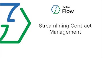Integrate Zoho Forms with Zoho Contracts using Zoho Flow