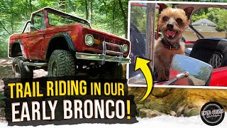 Early Bronco off roading in Arkansas!