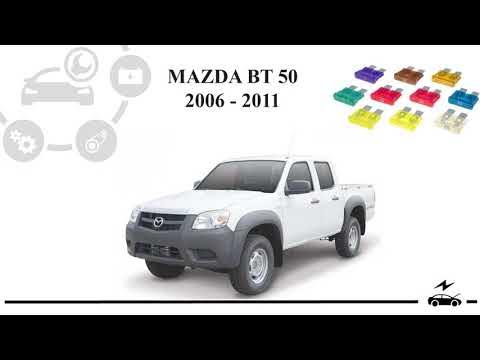 Fuse box diagram Mazda BT-50 and relay with location and designation