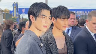 APO AND MILE PHAKPHUM AT DIOR SPRING SUMMER 2024 SHOW IN PARIS