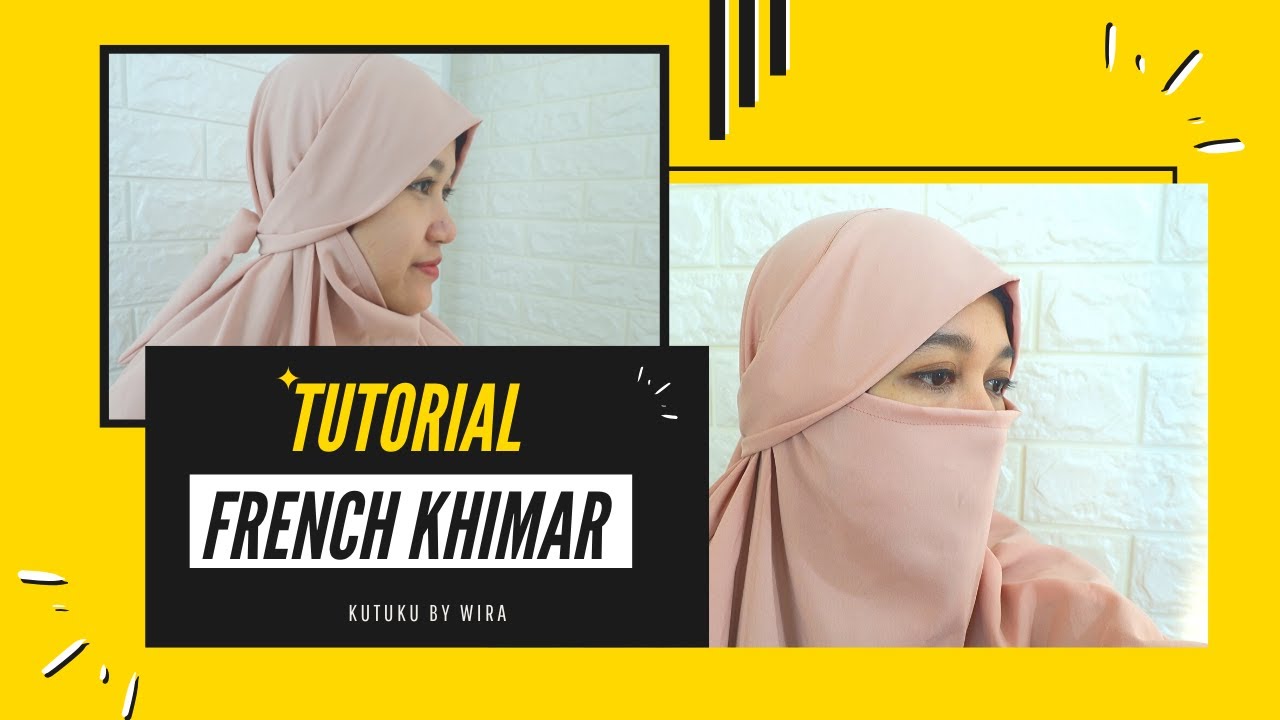 Tutorial French Khimar Hijab Dari Pola S D Jadi Youtube