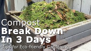 How to Make Fast Compost, Time-lapse of Compost Breakdown in 3 Days screenshot 3