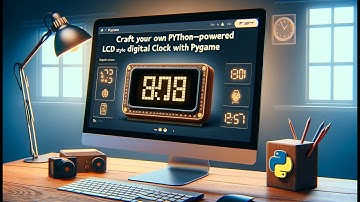 Create Your Own LCD-Style Digital Clock in 5 Minutes with Python & PyGame!