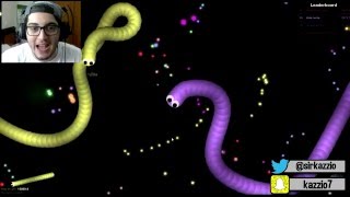 RECORDE MUNDIAL NO SLITHER.IO ! ( Slither.io World Record) Mass Highscore Agar.io 2