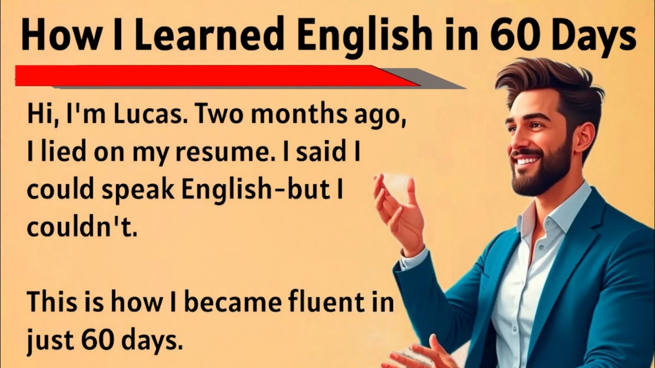 How I Learned English in 60 Days || My Powerful Story 🔥 || Graded Reader || Improve Your English ✅