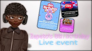 Zepeto’s 8th Birthday Live Event! WINNER GETS 8000 ZEMS!!🥳🥳🥳