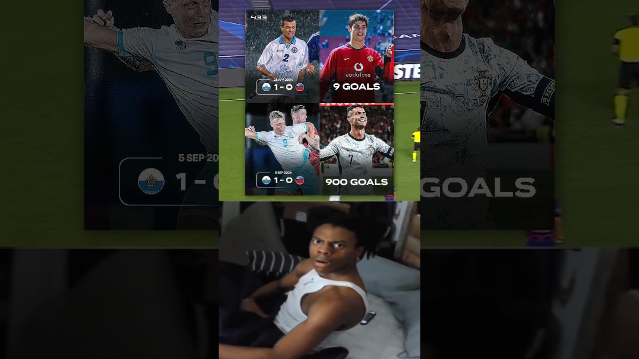 When San Marino 🇸🇲 won their first ever game, C. Ronaldo had a total of 9 career goals 👀 