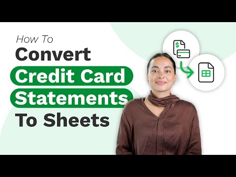 How to Convert Credit Card Statements to CSV, Excel 365, or Google Sheets Automatically (No Code)
