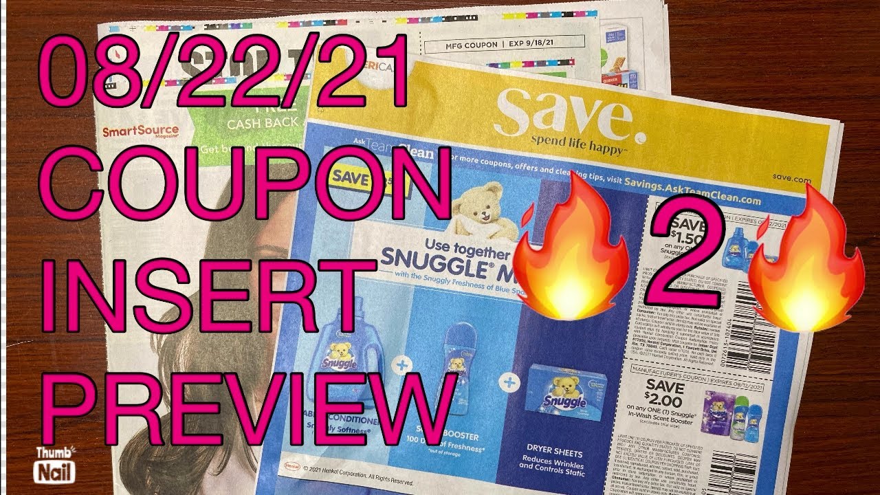 What coupons are we getting? 08/22/21 Coupon Insert Preview{2 Inserts}ð¥Hot  Couponsð¥#beautifulqueen