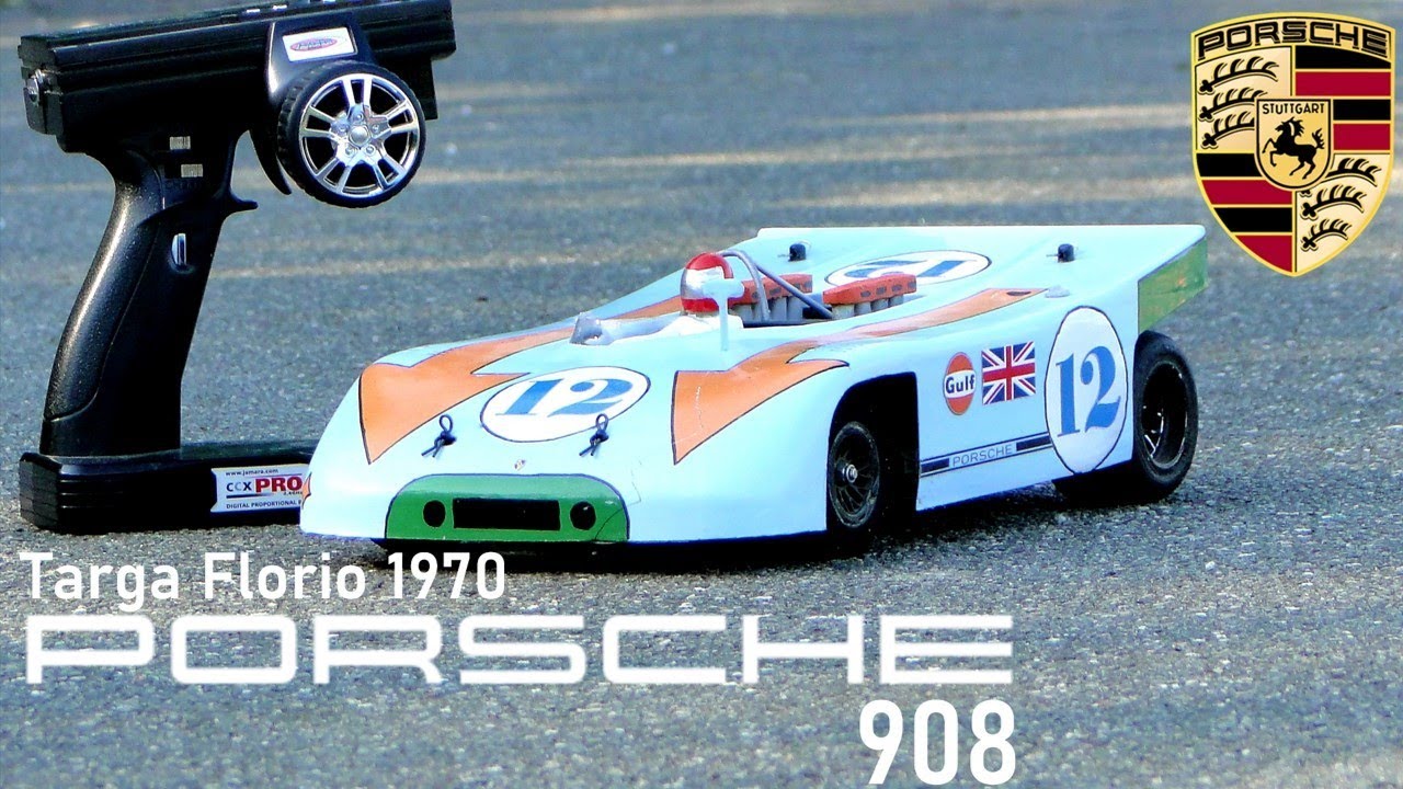 タミヤ　ラジコン　ポルシェ908 /3 ターボ　ビンテージ　レトロ Tamiya RC Porsche 908 Targa Florio 1970 - YouTube