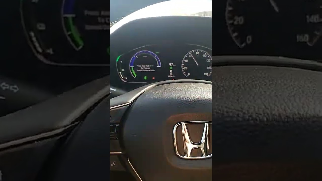 2022 Honda accord hybrid sport km/h to mph change 