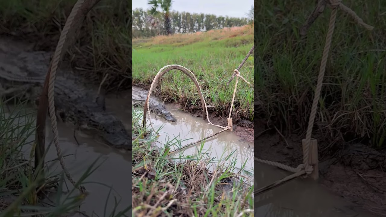 Crocodile catching techniques his 