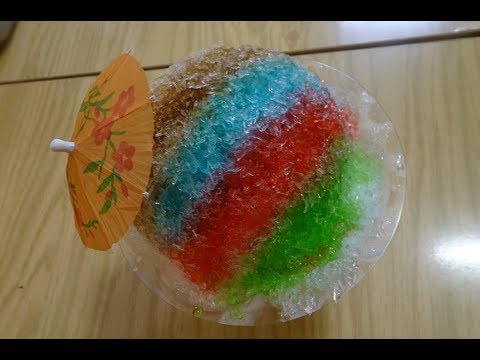 5천원으로 5가지의 맛이 나는 여름 디저트 / 부평깡통시장 백곰빙수 / Rainbow Ice Flakes with syrup / Korea Street Food
