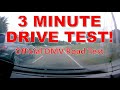 3 MINUTE DRIVING TEST!! WHAT?? - Official DMV Road Test