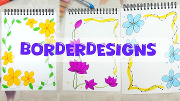 Cute Border Design | Project Work Designs | File Decoration Ideas | Front Page Design