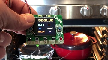 BBQLUE Temperature Sensor Display Demo w CircuitPython @adafruit @johnedgarpark #adafruit