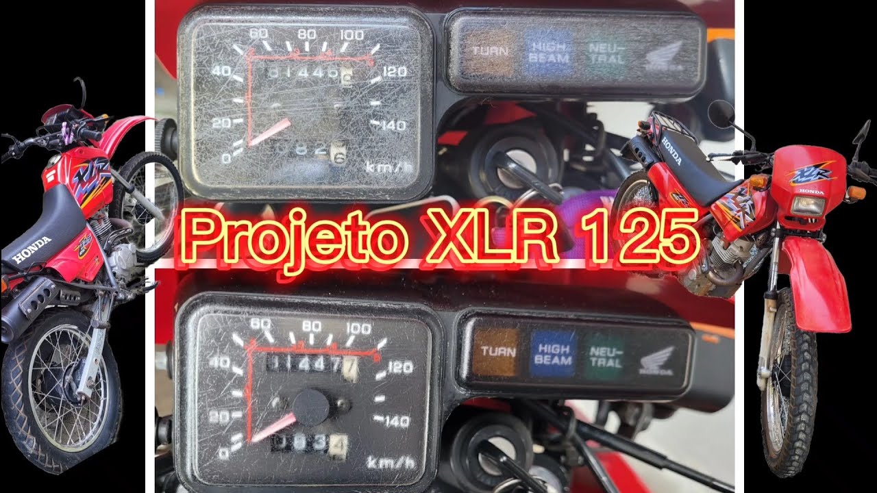 Projeto XLR 125 - Ep 01 - Restauração do Painel em Casa!!