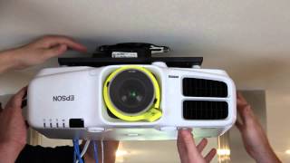 Installing the Epson Pro Cinema G6550WU Projector and Screen Innovations SLATE