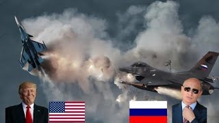 The world is shocked! when Russian Su34 fighter pilots ambushed 14 US F18 fighters, Arma3