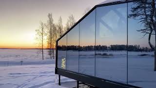 Sunset on a frosty January day
