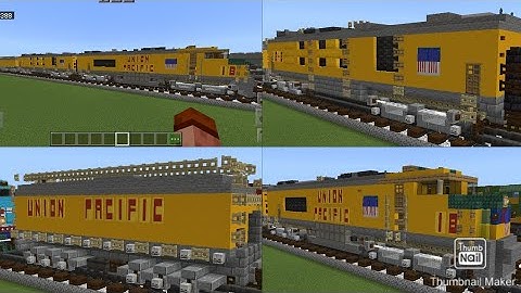 Minecraft Union Pacific GTEL Gas Turbine Locomotive Tutorial