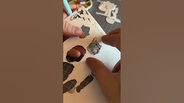 Animated stop motion paper cat puppet