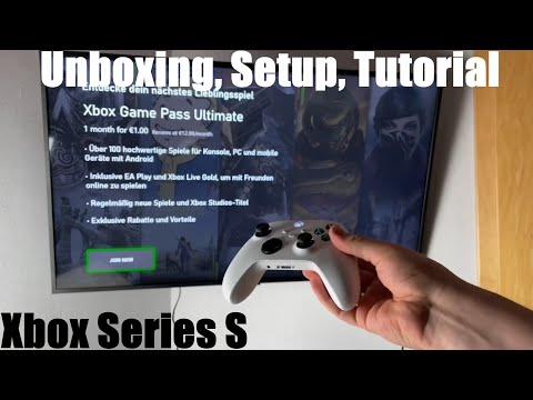 Xbox Series S (Microsoft) Console White unboxing, setup and instructions