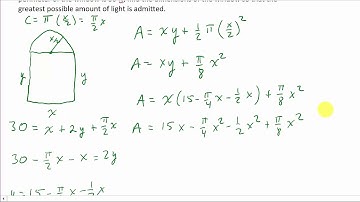 Optimization: Norman Window Find Largest Area