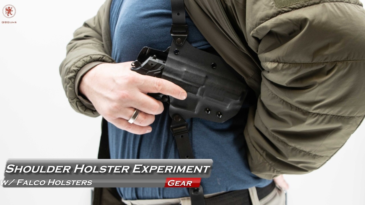 Тестирование ношения оружия на плече с кобурами Falco.