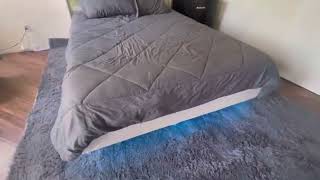 Vabches LED Lights Headboard Floating Bed Frame Review | Modern Design & Easy Assembly #vabches Vabches LED Lights Headboard Floating Bed Frame Review | Modern Design & Easy Assembly #vabches