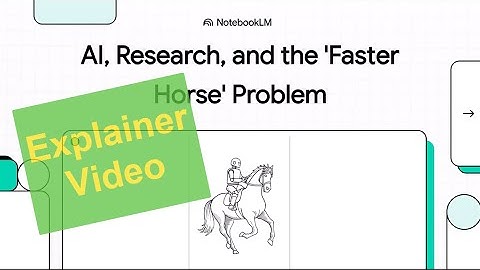 Explainer: The Use of genAI for Research and the Faster Horse Problem