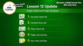 Famous WebCarrots Agency Grade Lesson 12 Update: Target Optimized Page Synopsis Wealth