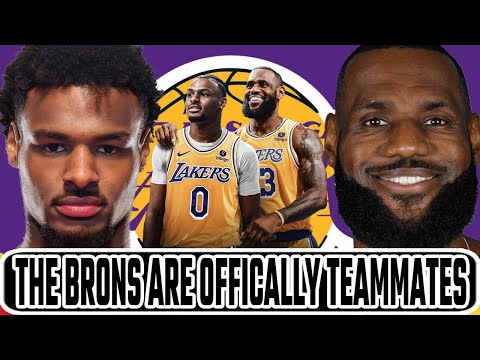 LeBron James will be Playing on The Lakers with his Son Bronny James
