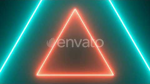 Abstract Retro Background with Neon Triangles Seamless Loop | Motion Graphics - Envato elements