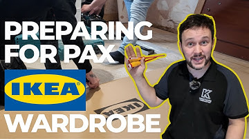 IKEA PAX Wardrobe Hack Using Existing Doors | DIY Built-In Closet on a Budget- Part 1