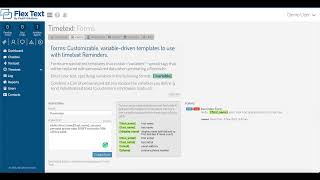 Flex Text Tutorial: Forms and Templates