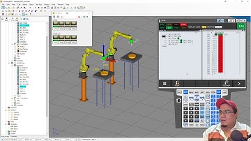 Tutorial de Fanuc Roboguide 4. Entradas y salidas del robot