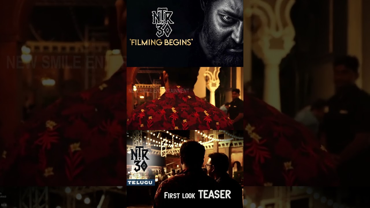 NTR 30 1st Glimpse || NTR || Janhvi Kapoor || Koratala Siva || Kalyan Ram || NSE