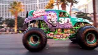 Grave Digger Monster Truck on Las Vegas Strip