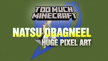 Minecraft: Natsu Dragneel Pixel Art