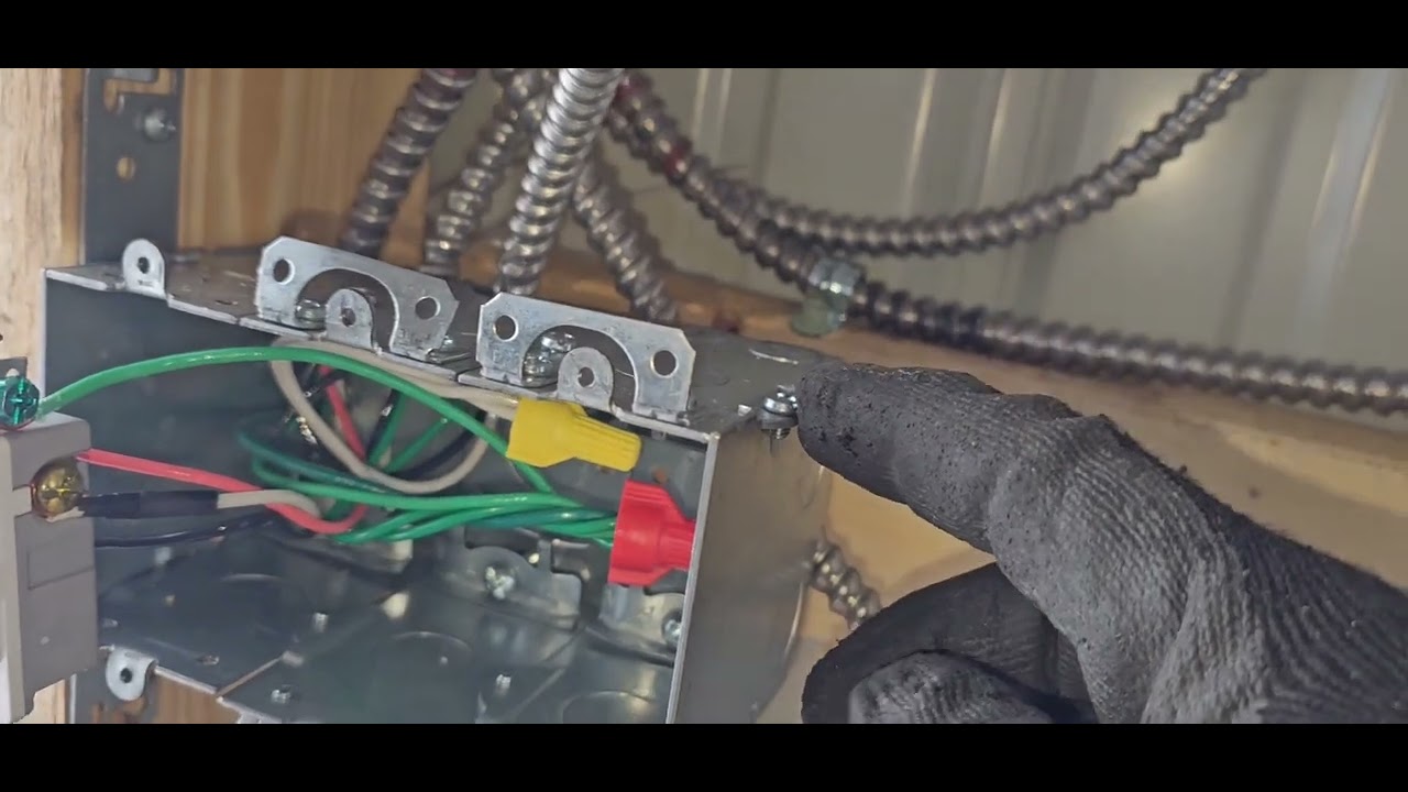 doing electrical on my steel building - YouTube