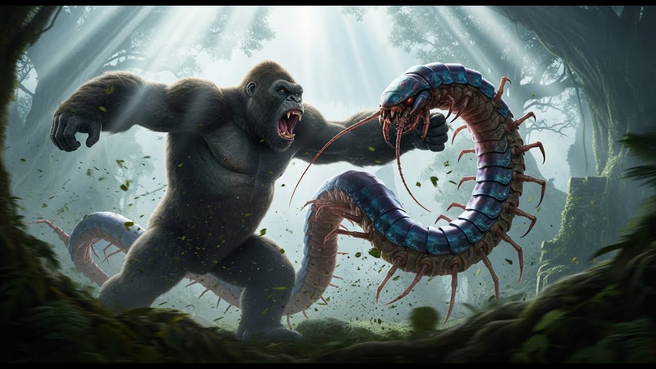 KING KONG vs Giant Centipede: The ULTIMATE Apex Predator Showdown!