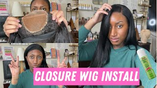 Affordableish Wig Install + Testing ORS Olive Oil Wig Grip Spray ft. Unice Hair