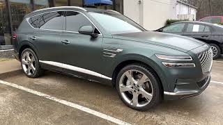 Brunswick Green (Matte Finish): 2023 Genesis GV80 3.5T Prestige AWD
