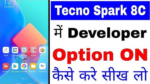 how to enable/on Developer option in Tecno Spark 8c।tecno spark 8c me developer option on kaise kare