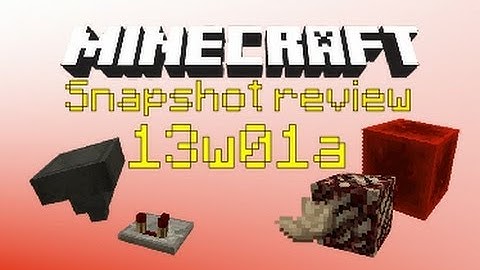 Minecraft snapshot review 13w01a | DAYLIGHT SENSORS, REDSTONE BLOCKS AND MORE!